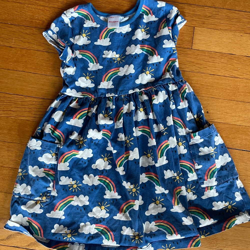 Hanna Andersson Rainbow Print Kids Dress